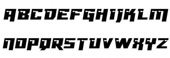 Dangerbot Extra-Expanded Expanded Schriftart Groß