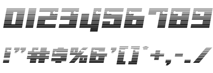 Dangerbot Gradient Expanded Expanded Font OTHER CHARS