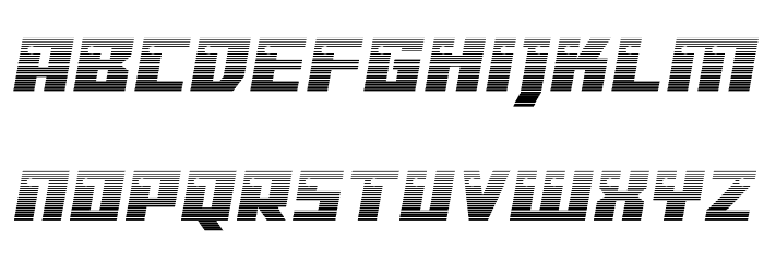 Dangerbot Gradient Expanded Expanded Font LOWERCASE