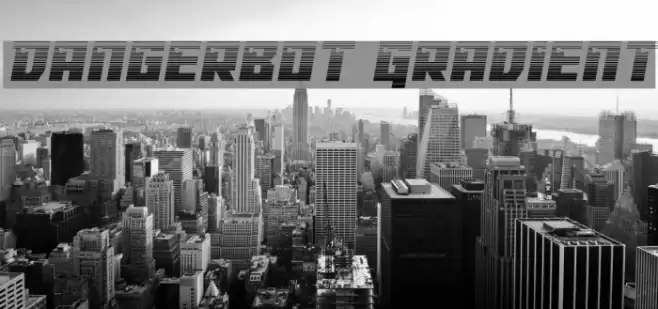 Dangerbot Gradient Font examples