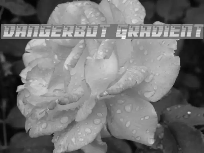 Dangerbot Gradient Font examples