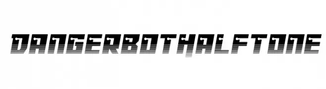 Dangerbot Halftone  Скачать бесплатные шрифты