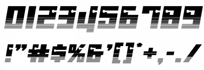 Dangerbot Halftone Font OTHER CHARS