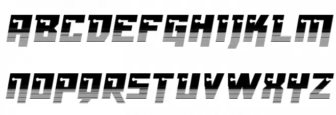 Dangerbot Halftone Polices MAJUSCULES