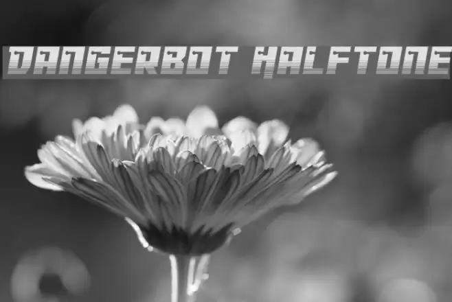 Dangerbot Halftone Font examples