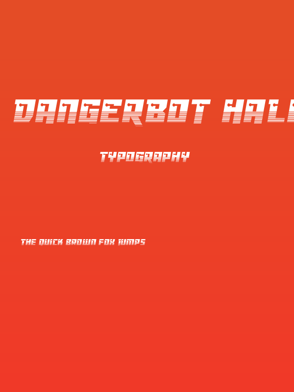 Dangerbot Halftone Poster