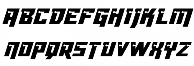 Dangerbot Italic Italic 字体 大写