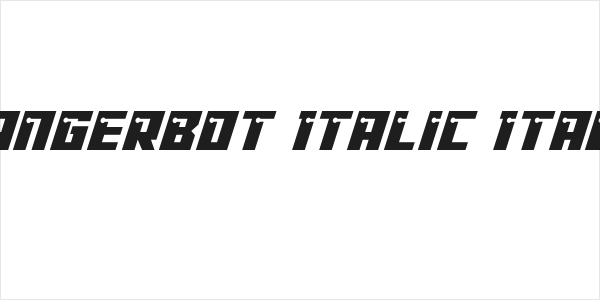 Dangerbot Italic Italic Logo