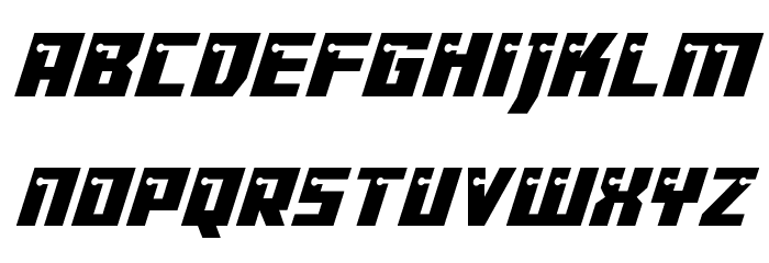 Dangerbot Italic Italic Font LOWERCASE