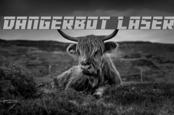Dangerbot Laser Font examples