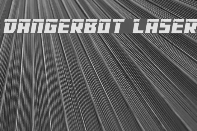 Dangerbot Laser Font examples
