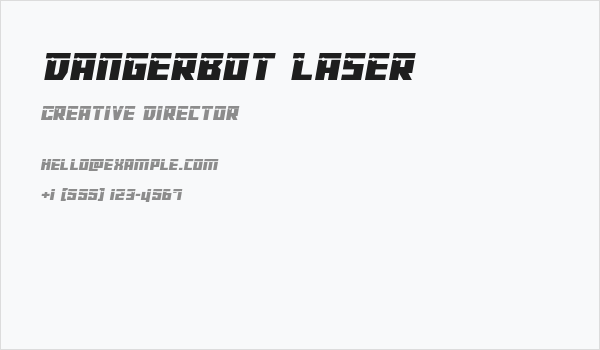 Dangerbot Laser Business Card