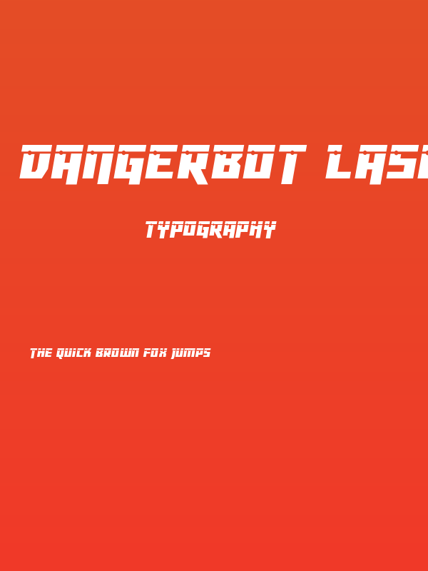 Dangerbot Laser Poster
