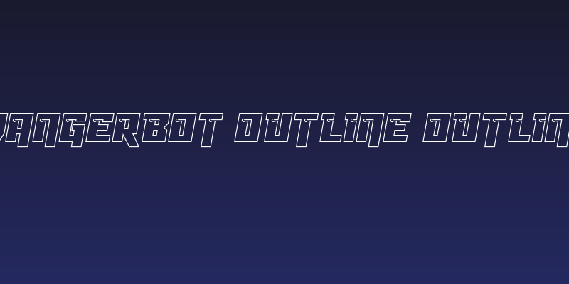 Dangerbot Outline Outline Social Header