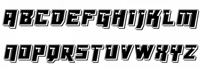 Dangerbot Punch Schriftart Groß
