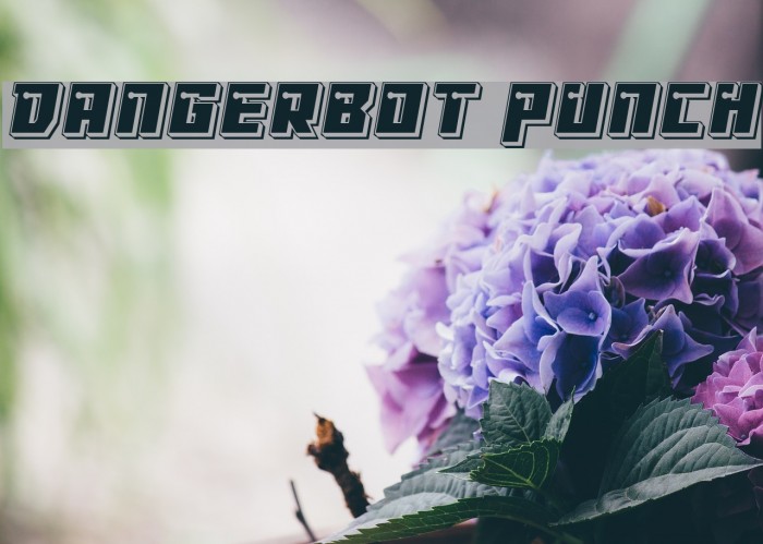Dangerbot Punch Font examples