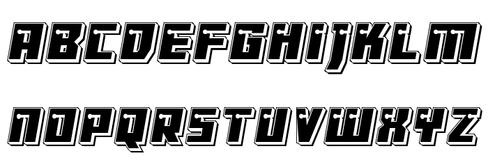Dangerbot Punch Font LOWERCASE
