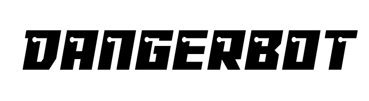 Dangerbot  フリーフォントのダウンロード