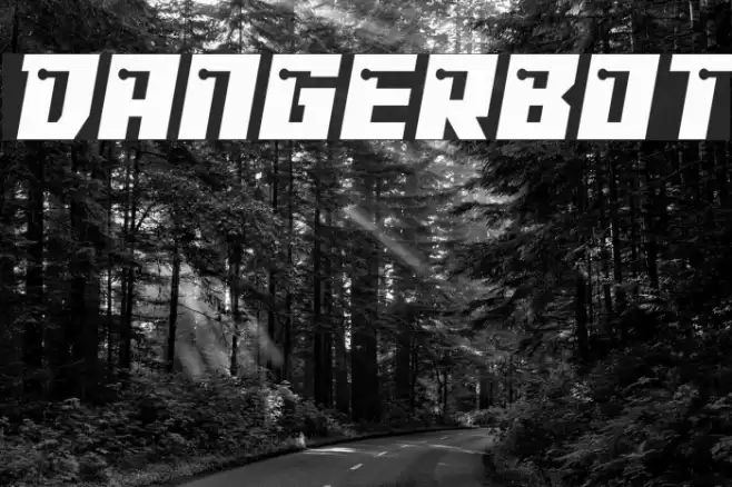 Dangerbot Font examples