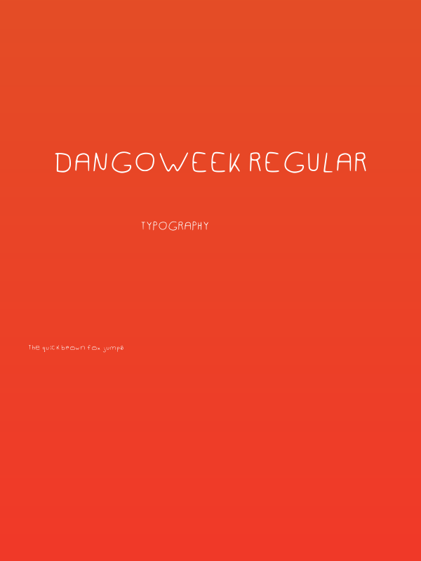 Dangoweek Regular Poster