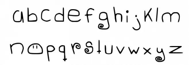 Dangoweek Regular 字体 小写