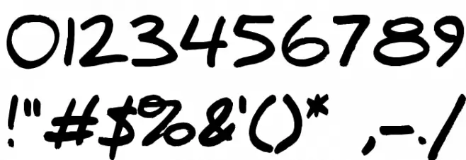 Daniel Black Шрифта ДРУГИЕ символов