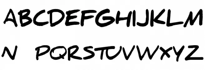 Daniel Black Schriftart Groß