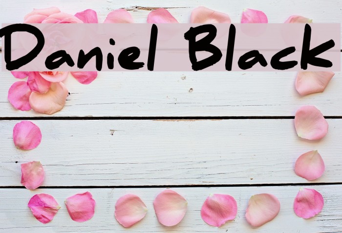 Daniel Black Font examples