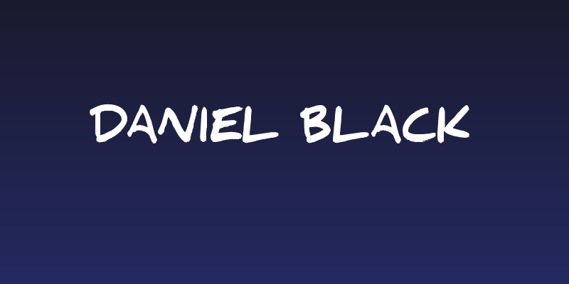 Daniel Black Social Header