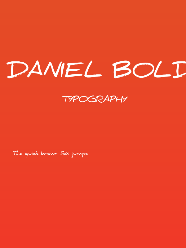 Daniel Bold Poster