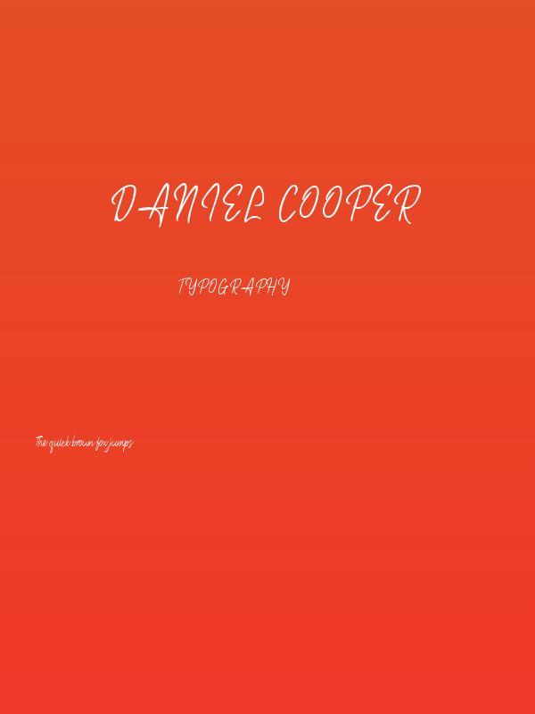 Daniel Cooper Poster