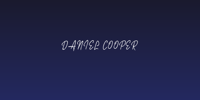 Daniel Cooper Social Header