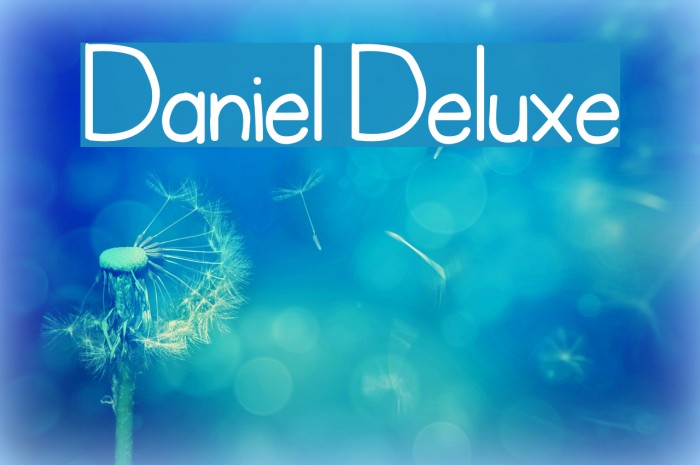 Daniel Deluxe Font examples