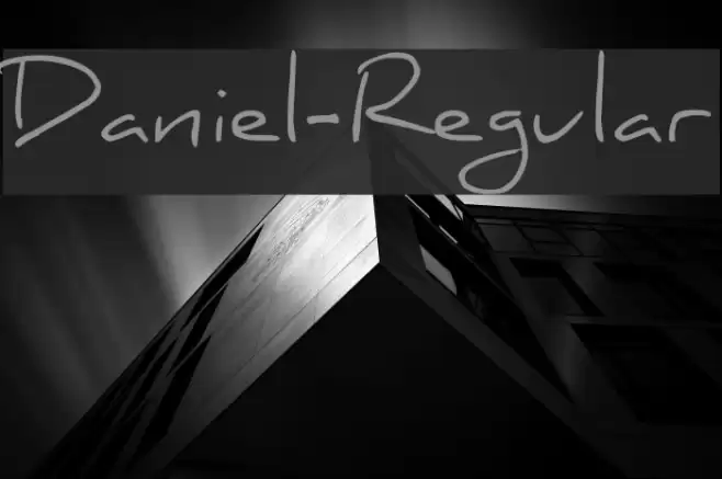 Daniel-Regular Font examples