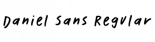 Daniel Sans Regular  免费字体下载