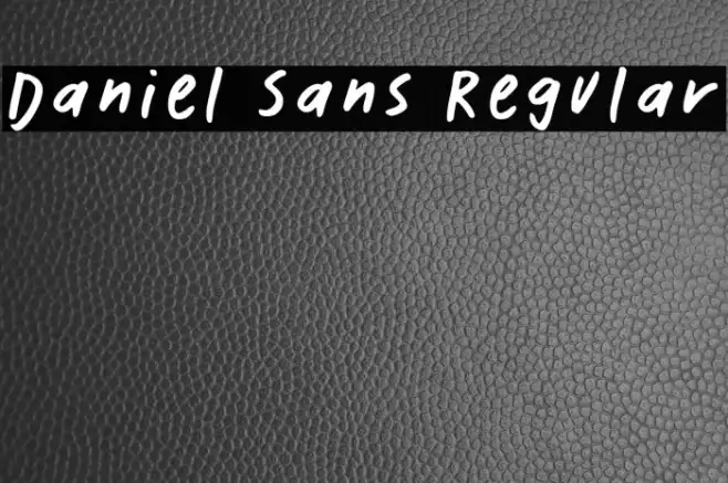 Daniel Sans Regular Example 3