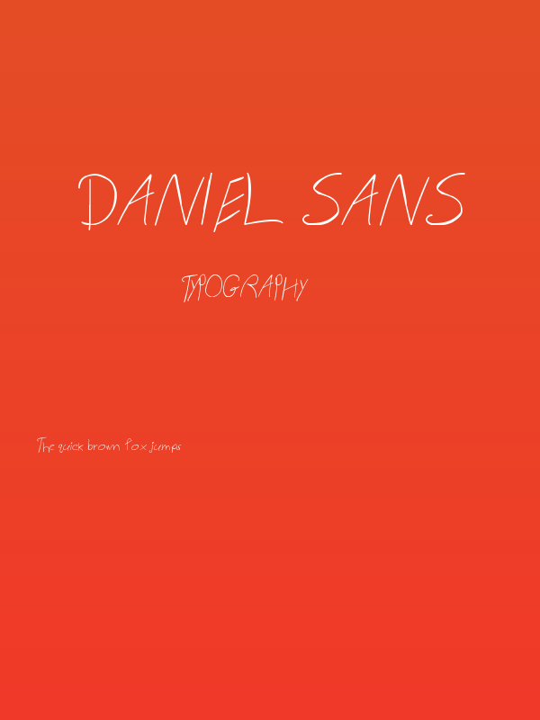 Daniel Sans Poster