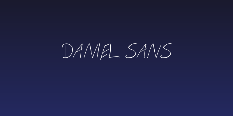 Daniel Sans Social Header