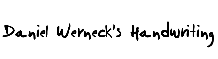 Daniel Werneck's Handwriting  baixar fontes gratis