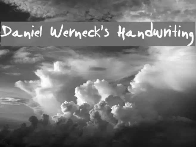 Daniel Werneck's Handwriting Font examples