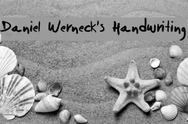 Daniel Werneck's Handwriting Font examples