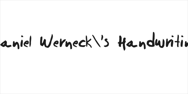 Daniel Werneck's Handwriting Logo