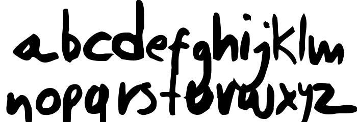 Daniel Werneck's Handwriting Font LOWERCASE