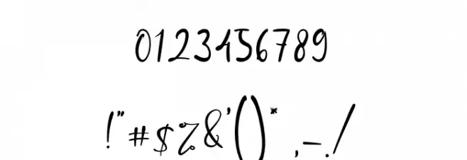 DanielDavis Font OTHER CHARS