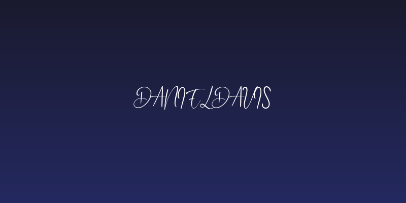 DanielDavis Social Header