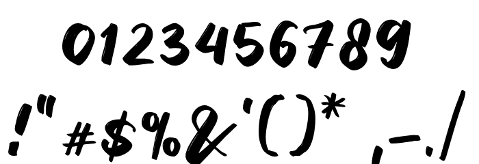 DanielScript Font OTHER CHARS