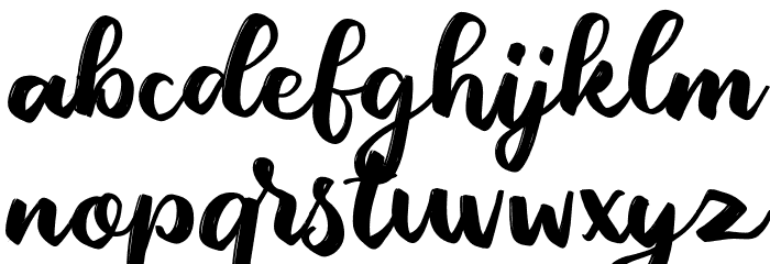 DanielScript Font LOWERCASE