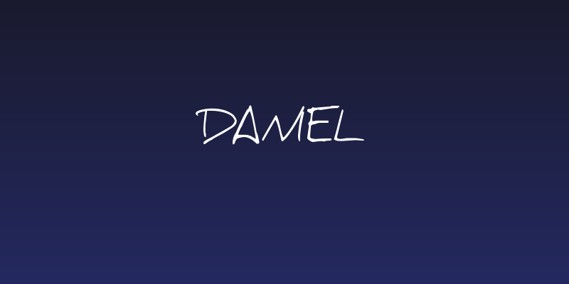 Daniel Social Header