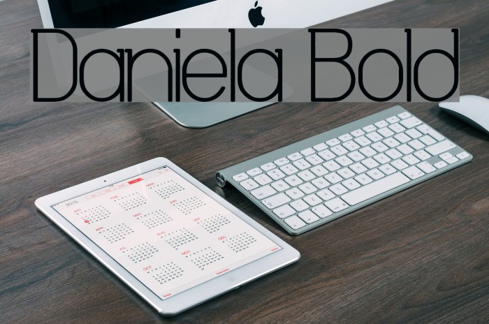Daniela Bold Font examples