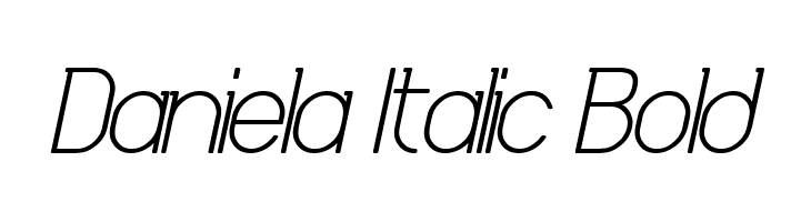 Daniela Italic Bold Font